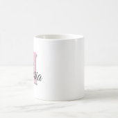 Mug de nom de monogramme personnalisé (Centre)