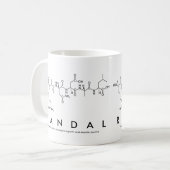 Mug de nom de peptide aléatoire (Devant gauche)