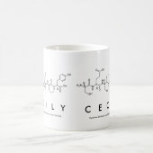 Mug de nom de peptide Cecily (Centre)