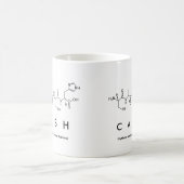 Mug de nom de peptide d'argent (Centre)