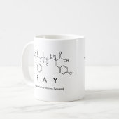 Mug de nom de peptide de foin (Devant gauche)