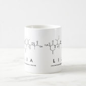 Mug de nom de peptide de Lilia (Centre)