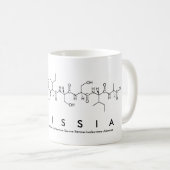 Mug de nom de peptide de Melissia (Devant droit)