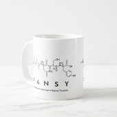 Mug de nom de peptide de Pansy (Devant gauche)