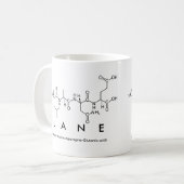 Mug de nom de peptide de voie (Devant gauche)
