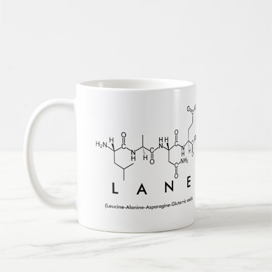 Mug de nom de peptide de voie (Gauche)