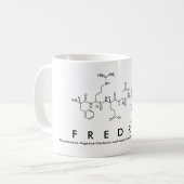 Mug de nom de peptide Fredrik (Devant gauche)