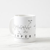 Mug de nom de peptide Harper (Devant gauche)