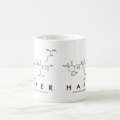 Mug de nom de peptide Harper (Centre)