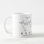Mug de nom de peptide Keyshawn (Gauche)