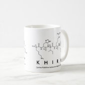 Mug de nom de peptide Khiry (Devant droit)