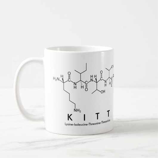 Mug de nom de peptide Kitt (Gauche)