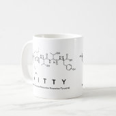 Mug de nom de peptide Kitty (Devant gauche)