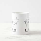 Mug de nom de peptide Linn (Centre)