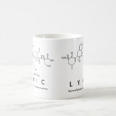 Mug de nom de peptide lyrique (Centre)