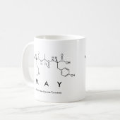 Mug de nom de peptide mai (Devant gauche)