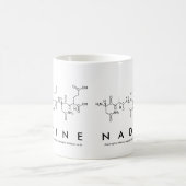 Mug de nom de peptide nadine (Centre)