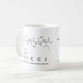 Mug de nom de peptide Ricci (Devant gauche)
