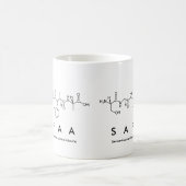 Mug de nom de peptide Safaa (Centre)