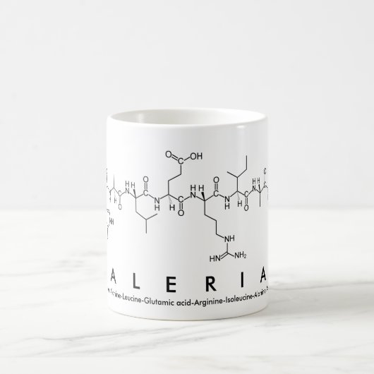 Mug de nom de peptide walerian (Centre)