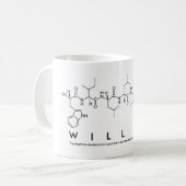 Mug de nom de peptide Willian (Devant gauche)