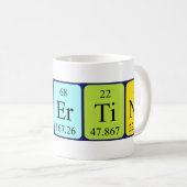 Mug de nom de table périodique Albertina (Devant droit)