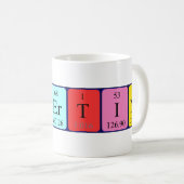 Mug de nom de table périodique Albertina (Devant droit)