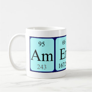 Mug de nom de table périodique Americo