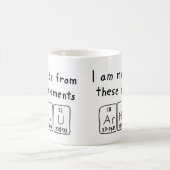 Mug de nom de table périodique Arnau (Centre)
