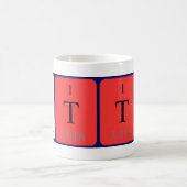 Mug de nom de table périodique Arttu (Centre)