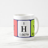Mug de nom de table périodique Cathy (Devant droit)