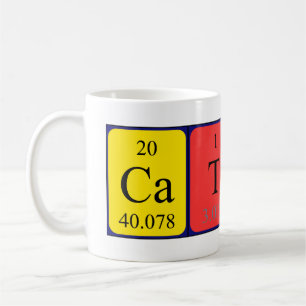 Mug de nom de table périodique Cathy