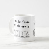 Mug de nom de table périodique Didier (Devant gauche)