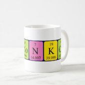 Mug de nom de table périodique Domonkos (Devant droit)