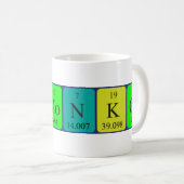 Mug de nom de table périodique Domonkos (Devant droit)