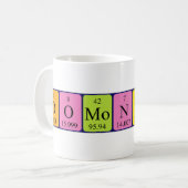 Mug de nom de table périodique Domonkos (Devant gauche)
