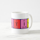 Mug de nom de table périodique Ernestina (Devant droit)