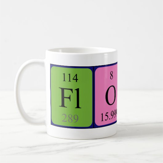 Mug de nom de table périodique Floyd (Gauche)