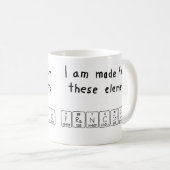 Mug de nom de table périodique Francesco (Devant droit)
