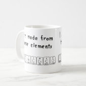 Mug de nom de table périodique Francesco (Devant gauche)