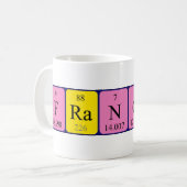 Mug de nom de table périodique Francesco (Devant gauche)