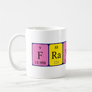 Mug de nom de table périodique Francesco