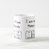 Mug de nom de table périodique Indira (Centre)