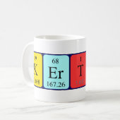Mug de nom de table périodique Kerttu (Devant gauche)