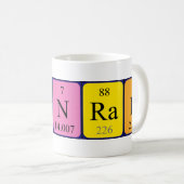 Mug de nom de table périodique Konrad (Devant droit)