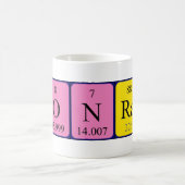 Mug de nom de table périodique Konrad (Centre)