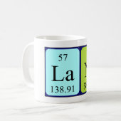 Mug de nom de table périodique Lani (Devant gauche)