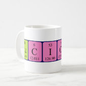 Mug de nom de table périodique lucide (Devant gauche)