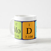 Mug de nom de table périodique Modeste (Devant gauche)