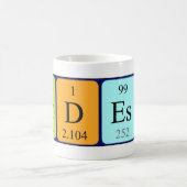 Mug de nom de table périodique Modeste (Centre)